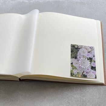 Large Romantic Wedding Anni Recycled Leather Album, 2 of 7