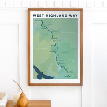West Highland Way Art Print With Map, 5 of 10