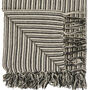 Natural And Black Striped Throw, thumbnail 3 of 3
