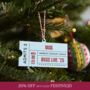 Personalised Favourite Concert Ticket Decoration, thumbnail 1 of 12