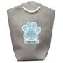 Personalised Blue Paw Print Dog Toy Storage Bag, thumbnail 4 of 4