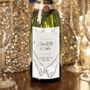 Personalised Stunningly Simple Wedding Champagne Label, thumbnail 1 of 4