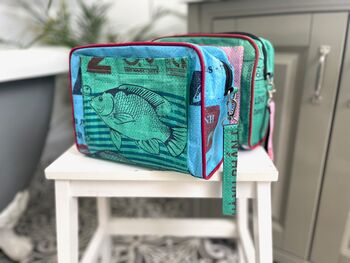 Recycled Fairtrade Wash Bag With Detachable Strap, 3 of 10