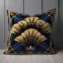 Deco Elegance In Blue Art Deco Cushions Design Three, thumbnail 6 of 8