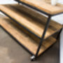 Charlie Table With Shelves And Vintage Castors, thumbnail 6 of 9