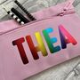 Personalised Rainbow Child's Name School Pencil Case, thumbnail 2 of 3