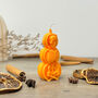 Orange Skeleton Pumpkin Halloween Candle Spooky Gifts, thumbnail 6 of 8