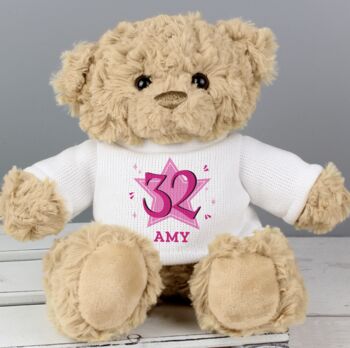 Personalised Big Age Teddy Bear, 3 of 6