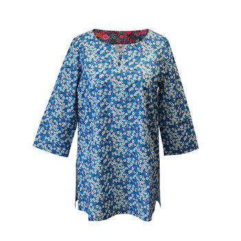 Teal Mitsi Tunic Made With Liberty Of London Fabric, 2 of 3