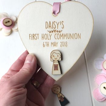 Personalised First Holy Communion Heart, 5 of 8