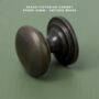 Solid Brass Victorian Cabinet Knobs And Round Cup Pulls, thumbnail 3 of 8