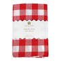 Red And White Fabric Gingham Tablecloth, thumbnail 2 of 2