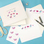 Personalised Butterflies Writing Set, thumbnail 1 of 7