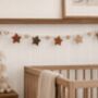 Twinkle Wooden Stars Personalised Garland, thumbnail 3 of 4