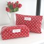 Personalised Wipe Clean Floral Washbag And Cosmetic Bag, thumbnail 2 of 3