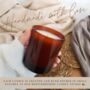 40th Birthday Personalised Amber Glass Candle Gift, thumbnail 3 of 5