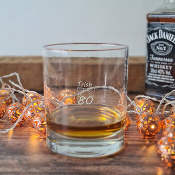 80th Birthday Whisky Glass, 4 of 7