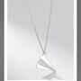 Paper Plane Sterling Silver Necklace, thumbnail 2 of 5