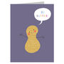 Mini Peanut Greetings Card, thumbnail 2 of 3