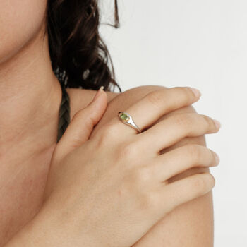 August Peridot Birthstone Ring, 5 of 7