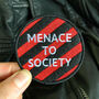 'Menace To Society' Iron On Patch, thumbnail 1 of 5