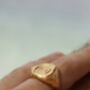 Gold Gaia Ring Unisex Gift, thumbnail 5 of 6