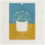 2026 Flower Mugs Illustrated Mini Wall Calendar, thumbnail 1 of 6