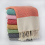 Anniversary Gift Set For Her, Cotton Throw Blanket, thumbnail 9 of 11