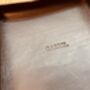 Personalised Dark Brown Square Leather Accessories Tray, thumbnail 4 of 12