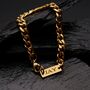Gold Engravable 7mm Cuban Bracelet Unisex, thumbnail 4 of 12