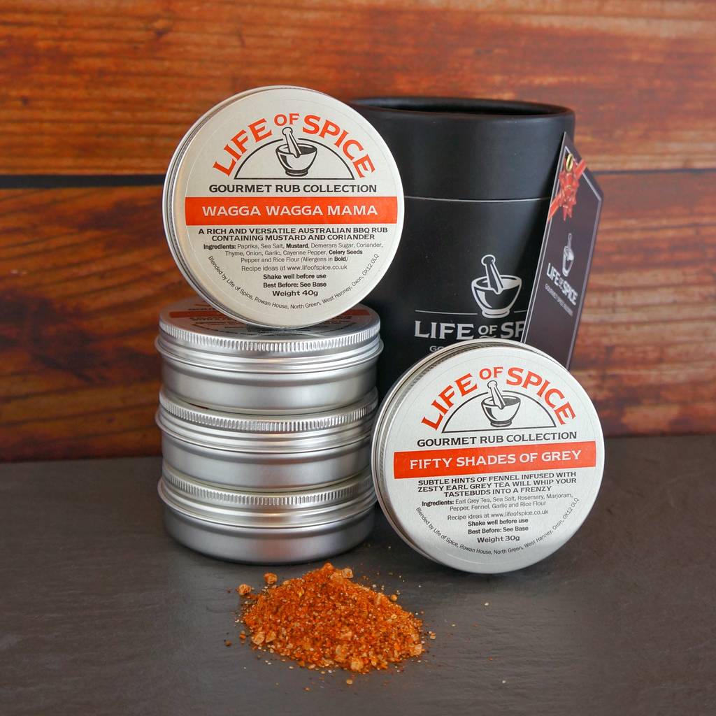 the world five rub collection by life of spice | notonthehighstreet.com
