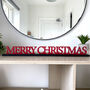 Merry Christmas Wooden Standing Sign With Stand, thumbnail 1 of 6