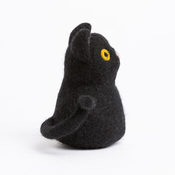 Halloween Cat Easy Needle Felting Kit, 6 of 8