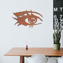 Womens Eye Metal Wall Art Captivating Female Gaze Decor, thumbnail 7 of 12