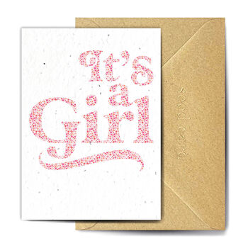 It's A Dotty Girl Plantable Congratulations Card, 2 of 3