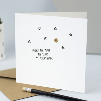 Card For Lover 'My Moon, My stars, My Everything', 2 of 3