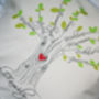 Personalised Family Tree Cushion With Heart Cover, thumbnail 2 of 3