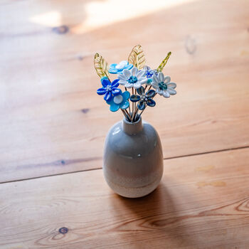 It's A Boy Blue Glass Flower Bouquet, 2 of 6