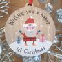 Personalised 1st Christmas Bauble Decoration, thumbnail 4 of 5