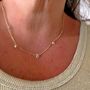 Diamond Waterfall Droplet Necklace, thumbnail 5 of 6