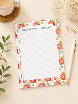 Teacher Persoanlised Desk Notepad, 3 of 8