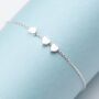 30th Birthday Solid Sterling Heart Bracelet, thumbnail 3 of 5