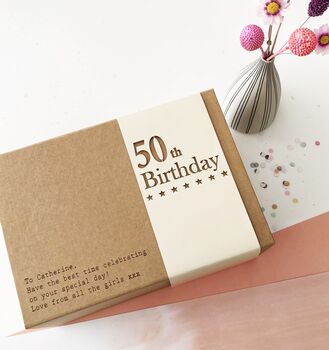 50th Birthday Personalised Gift Set, 2 of 6