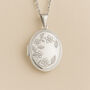 Personalised Sterling Silver Flower Locket, thumbnail 1 of 9