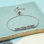 Sterling Silver Adjustable Identity Bracelet, thumbnail 2 of 8