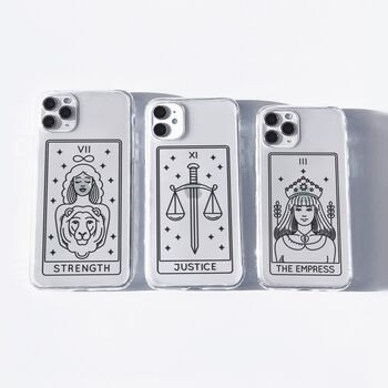 Personalised Tarot Card Clear Phone Case, 5 of 9