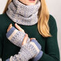 Knitted Snood Fair Isle Pattern Pink, thumbnail 6 of 11