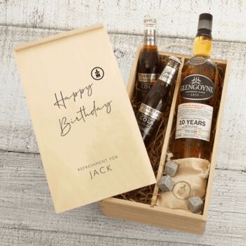 Personalised Glengoyne 10 Year Old Whisky Gift Set, 2 of 8