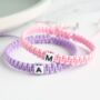 Personalised Initial Macrame Adjustable String Bracelet, thumbnail 1 of 6