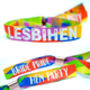 Lesbihen Bride Pride Gay/Lesbian Hen Party Wristbands, thumbnail 1 of 12